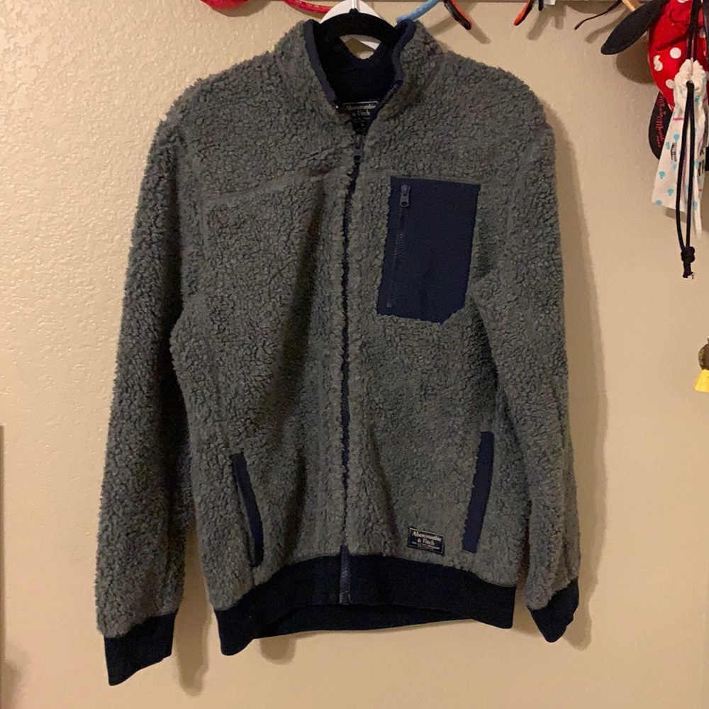Abercrombie half zip crew neck